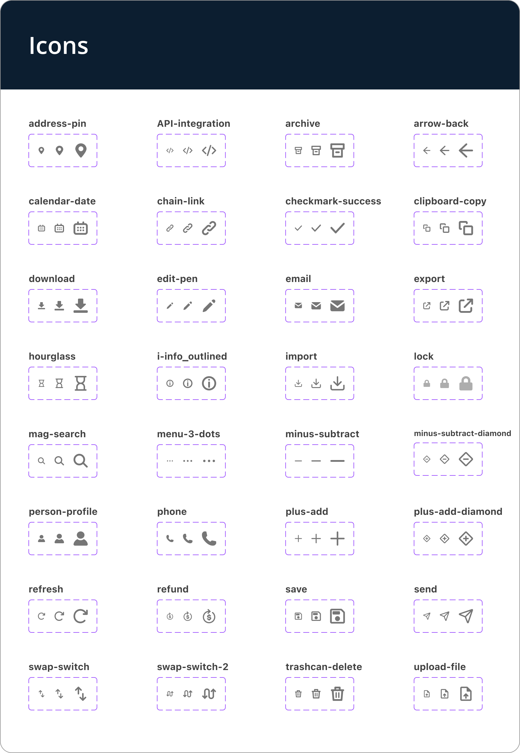 Icon library